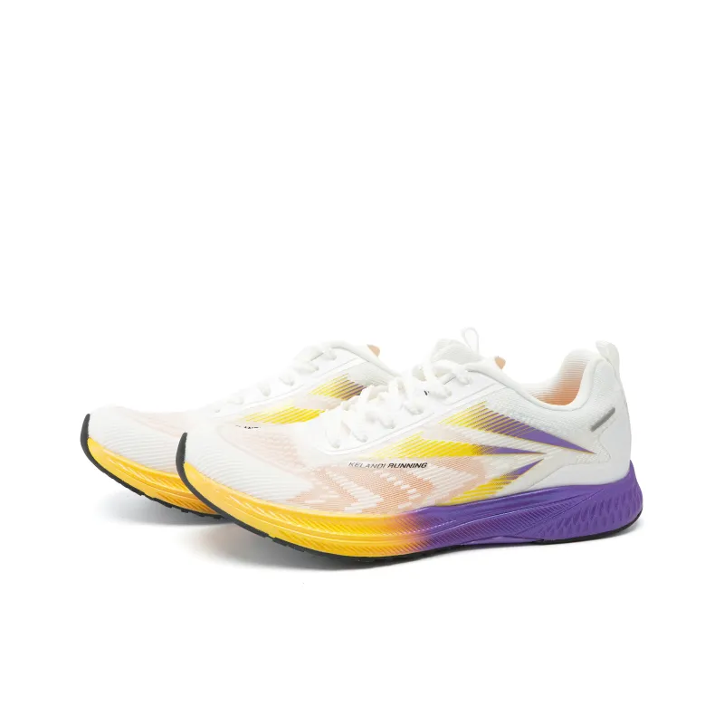 MANUEKLEAR Running Shoes Unisex Low Top Pink/Purple/Orange-10