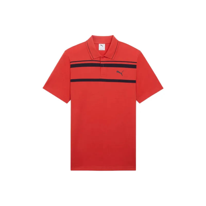 PUMA ESS ELEVATED Polo Shirt Men's Red-0