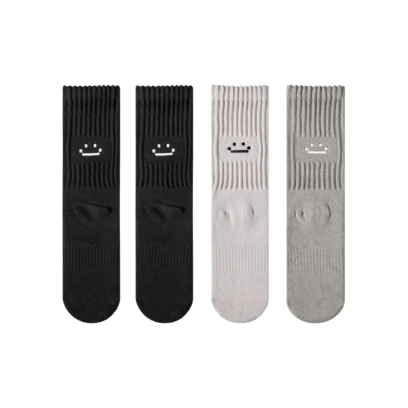 ZEROIN Mid Calf Socks Unisex 4 Pack-100