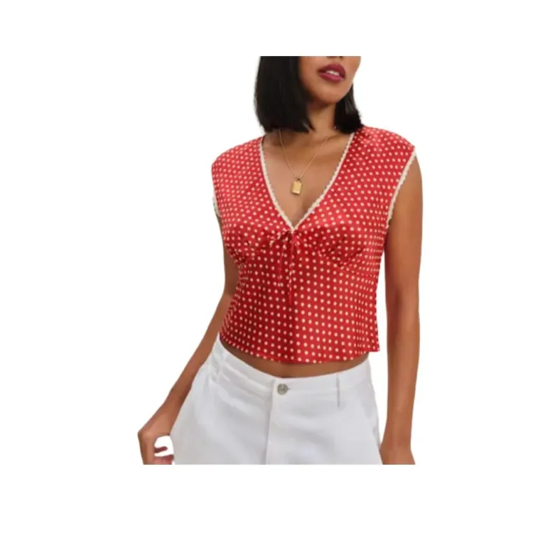 Reformation Tank Tops Women's Red-0