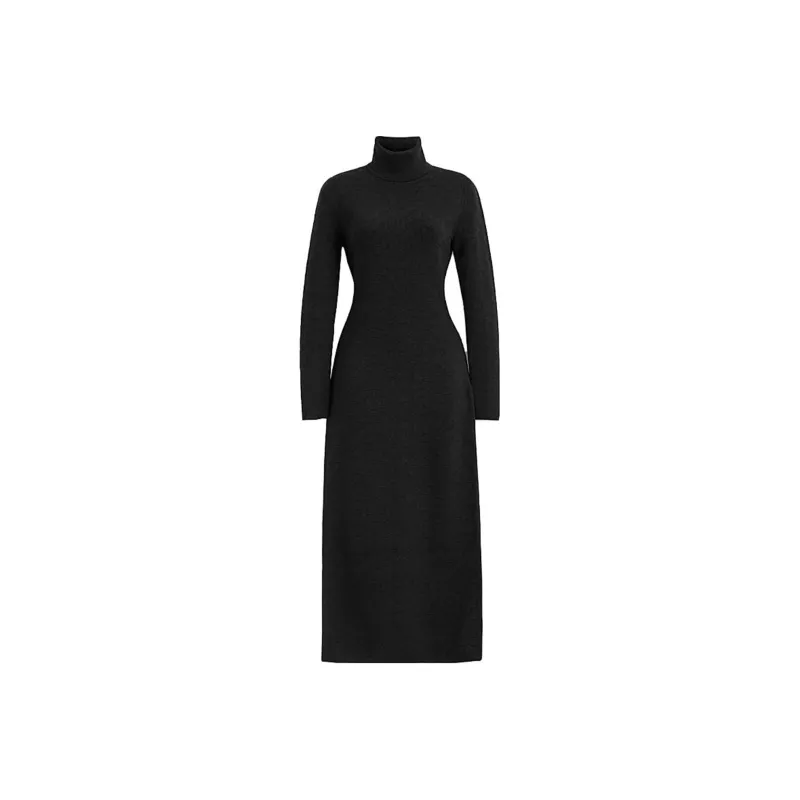 COACH Long Sleeved Dress Women's Black-0