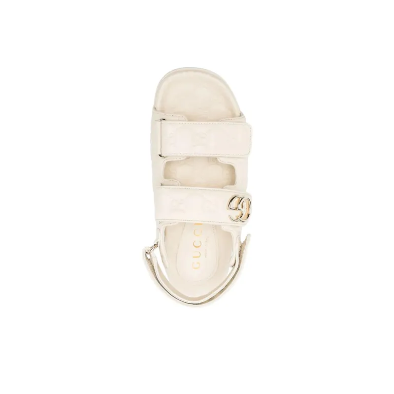 GUCCI One Strap Sandals Women's White-4