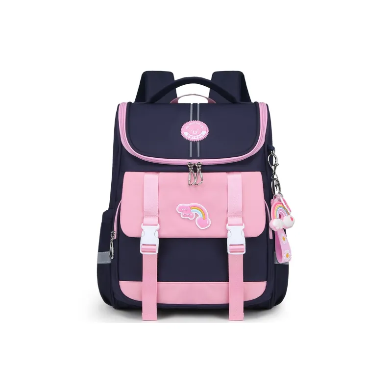 EDISON Oxford Student Bag Kids' Light Pink/Light Purple/Royal Blue-8