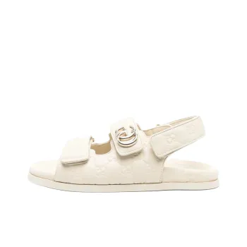 GUCCI One Strap Sandals Women's White