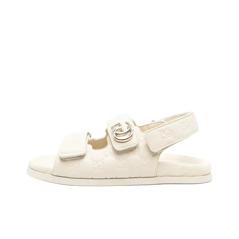 GUCCI One Strap Sandals Women's White-0