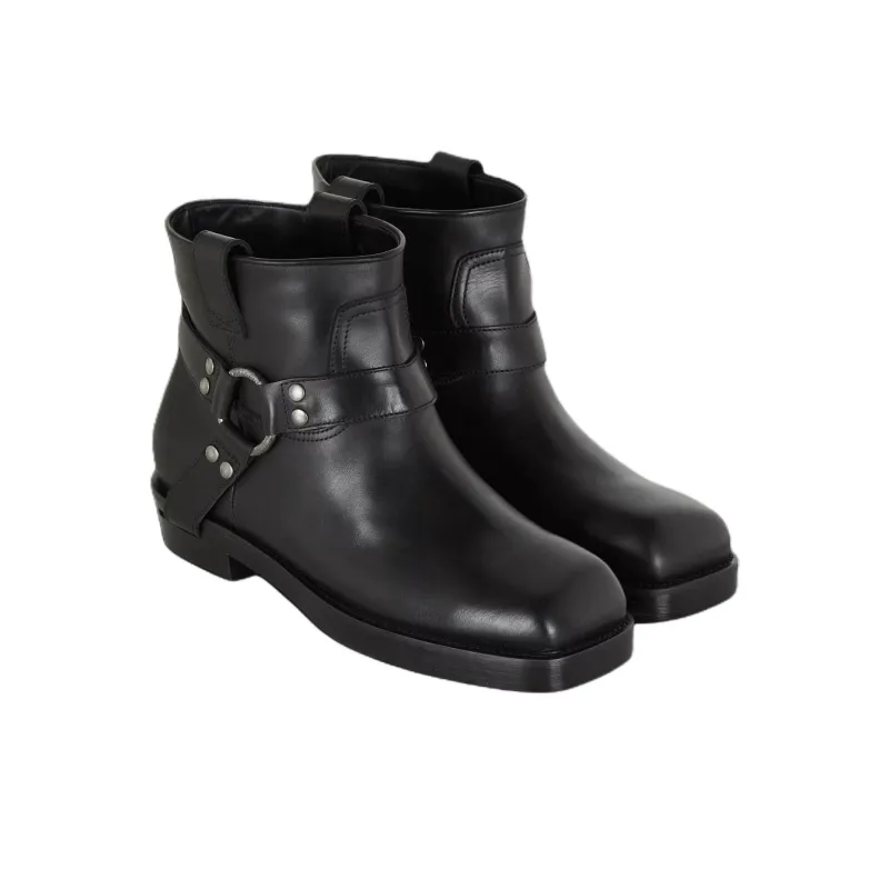 BALMAIN Ankle Boots Men's Black-2