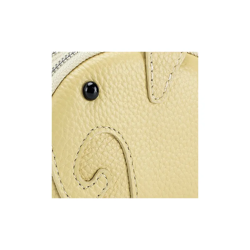 Tong Tong Rabbit Top Grain Cow Leather Coin Purse Regular Women's Multicolor-1