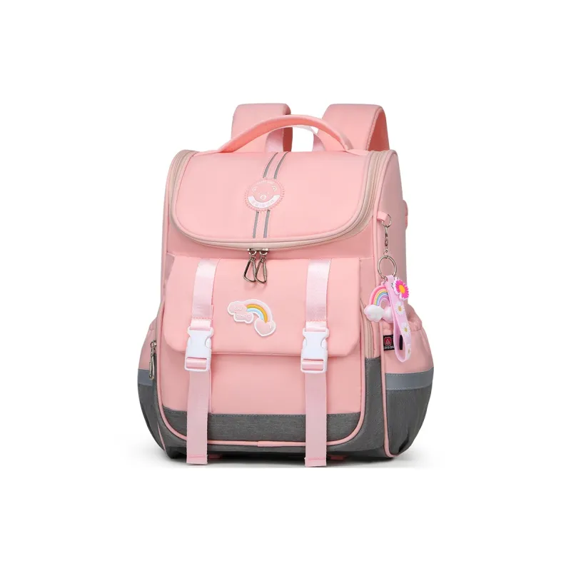 EDISON Oxford Student Bag Kids' Light Pink/Light Purple/Royal Blue-1