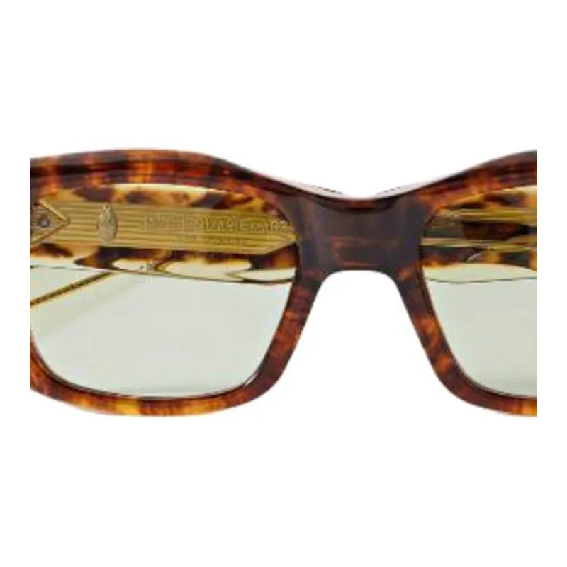 JACQUES MARIE MAGE Cellulose Acetate Square Sunglasses Unisex Brown-1