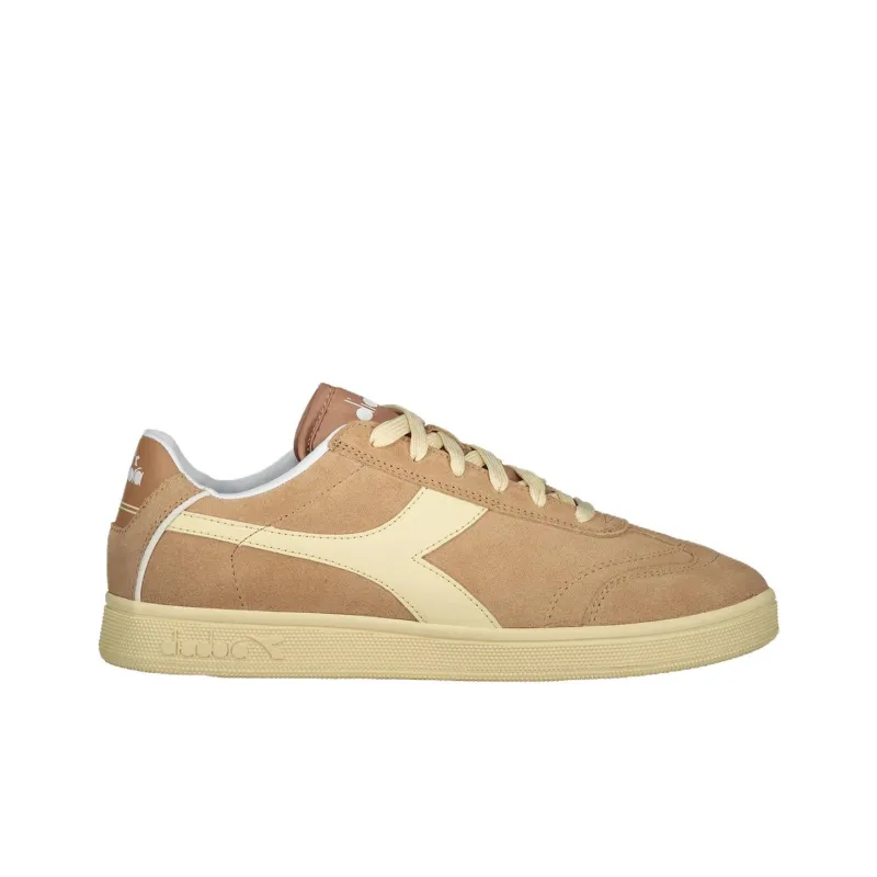 Diadora Anti Slip Wear Resistant Low Top Skateboard Shoes Men's Light Brown-1
