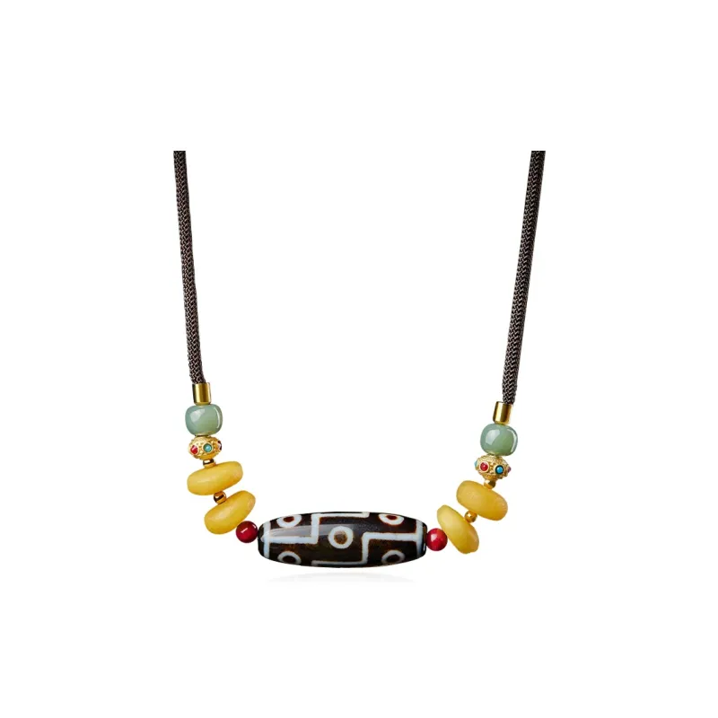 DVNRR Agate Jade Necklaces Unisex-0