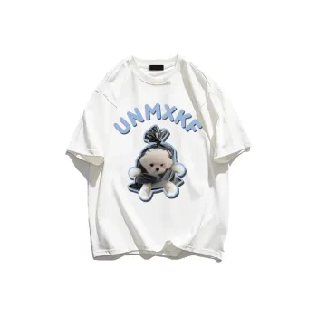 Cotton Shopping Drop Shoulder Sleeve T Shirt Women's