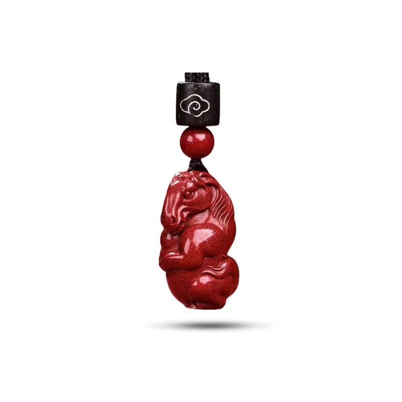 Dora Skewers Cinnabar Jade Pendants Unisex-10