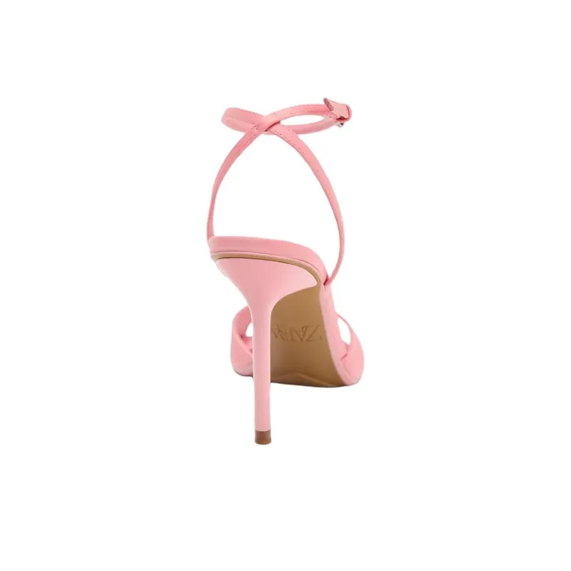 ZARA One Strap Sandals 10.5cm Women's Pink-4