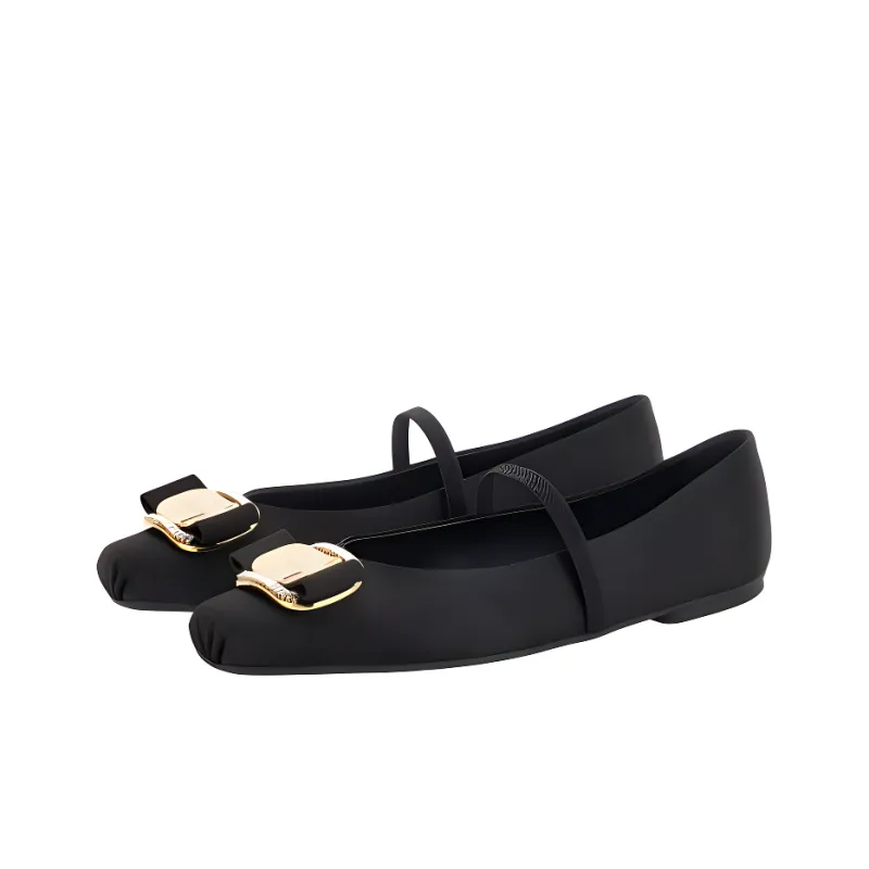 FERRAGAMO Vara Casual Single Shoes Women's Black-2