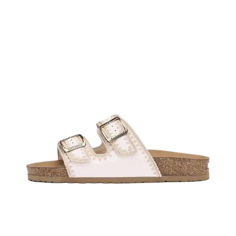 Hotwind EVA Slip Resistant Slide Slippers Women's Beige-0