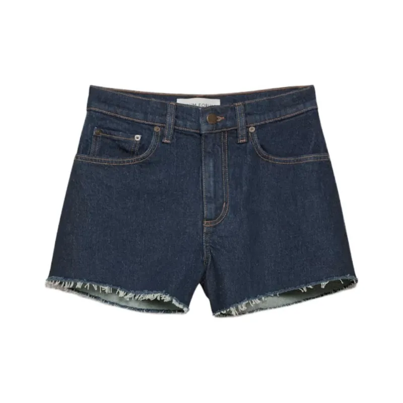 ARITZIA SS25 Denim Forum Jodie Curve fit Hi rise Mini Denim Short Denim Shorts Women's-0