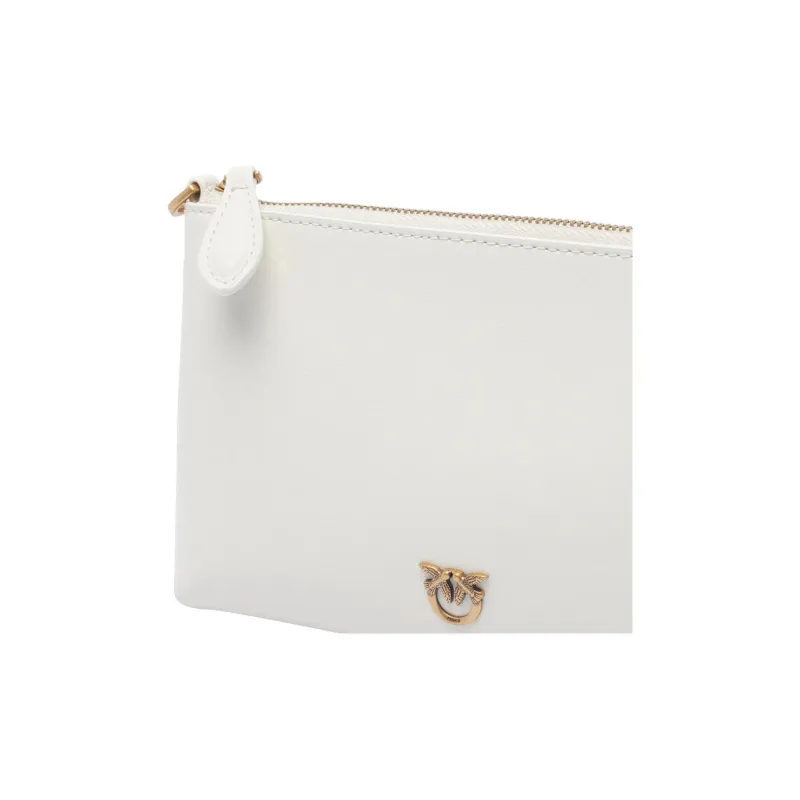 PINKO Calfskin Shoulder Bag Mini Women's White-3
