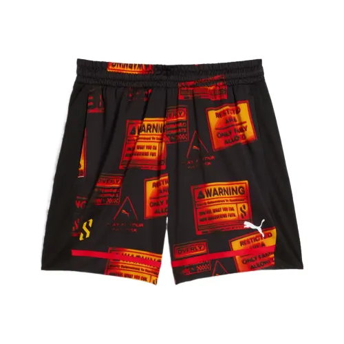 PUMA Shorts De Básquet Scoot Caution All Jaws Para Hombre