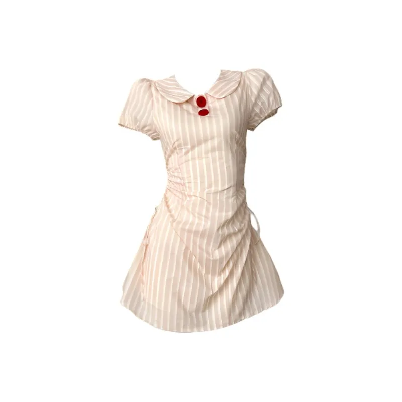 Mu Xiao Xin Short Sleeved Dress Women's-0