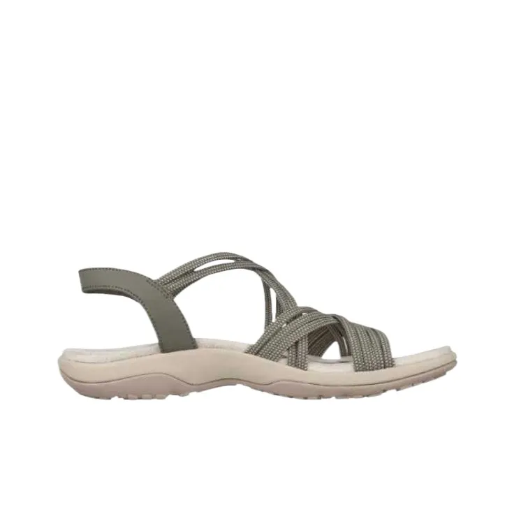 Skechers Reggae Slim Beach Sandals Women's Gray-1