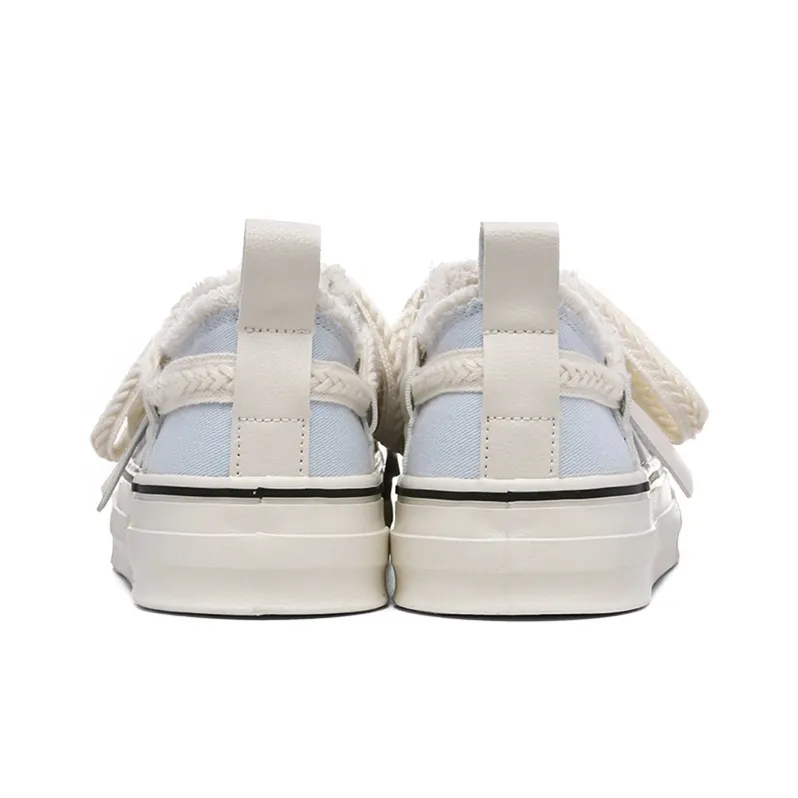 Ordifen Low Top Canvas Shoes Women's Light Blue-2
