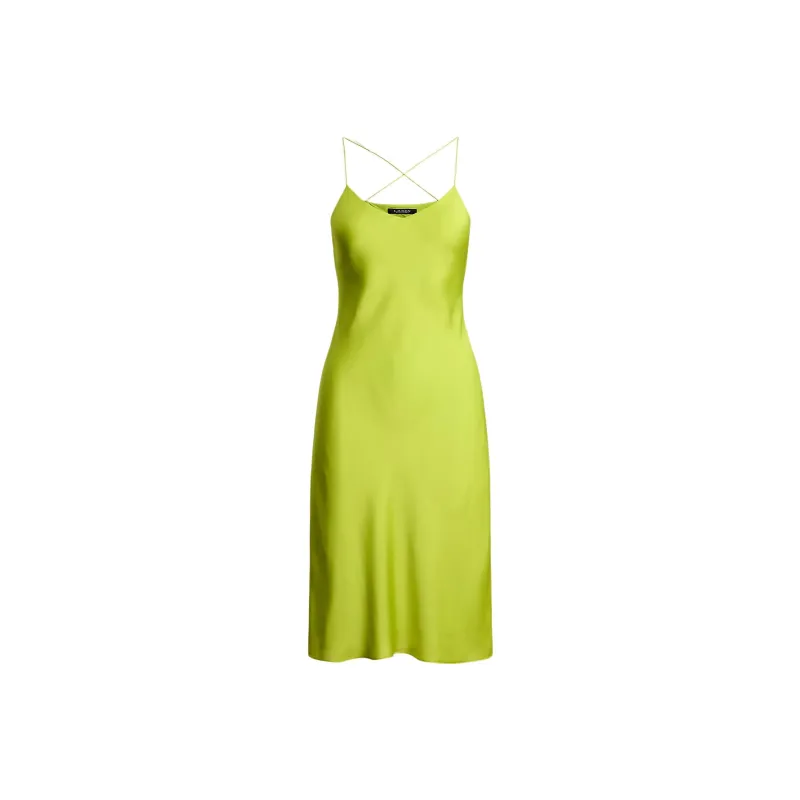LAUREN RALPH LAUREN Slip Dress Women's Green-0