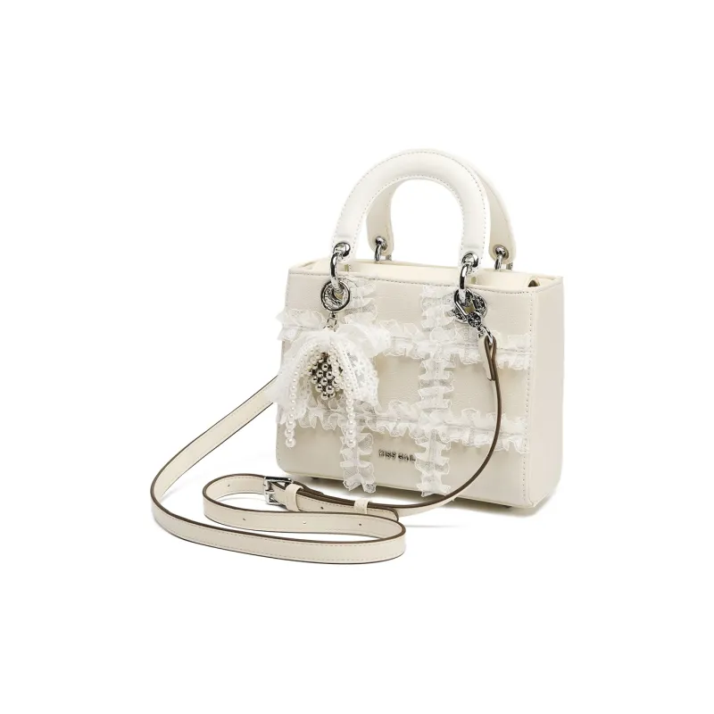 MISS GAIL Synthetic Leather Shoulder Bag, Crossbody Bag, Handbag Regular Women's White-3
