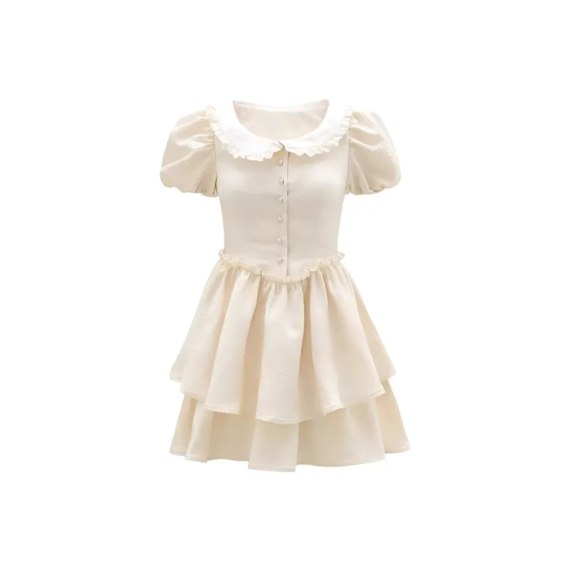 Mu Xiao Xin Short Sleeved Dress Women's-6