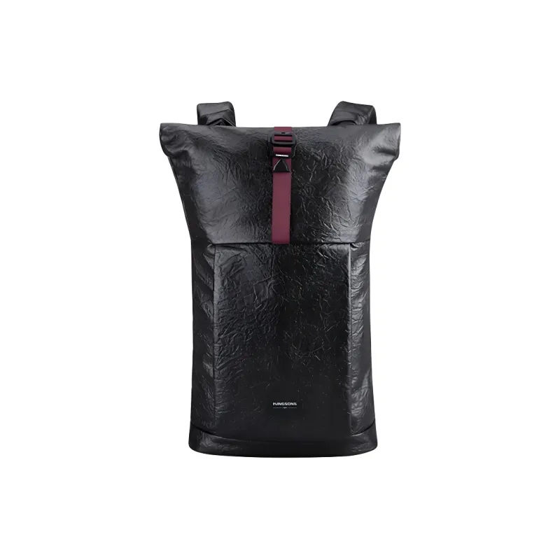 KINGSONS Polyester Backpack Regular Unisex Black-3