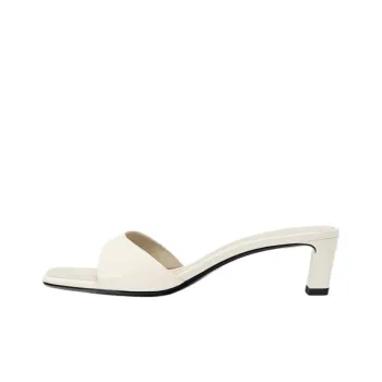ZARA Abrasion Resistant Slide Slippers Women's Light Beige Yellow
