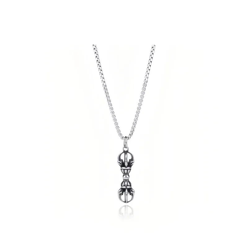 FOREVER MELODY Titanium Steel Necklaces Men's-0