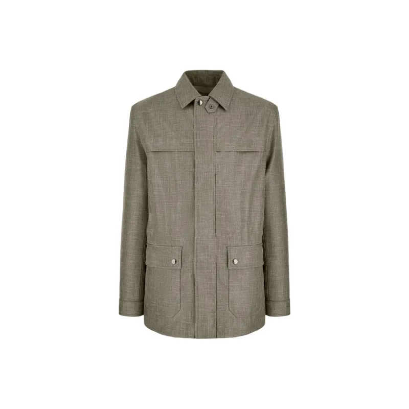 CANALI Jackets & Coats Men's Khaki-0