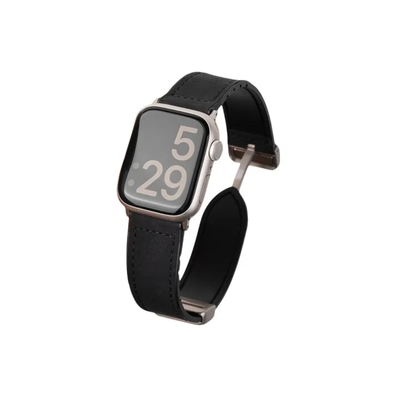 KVZUVUU IwatchS10/s9/8/7/6/Ultra Apple Compatibility Watch Band Leather Material-0