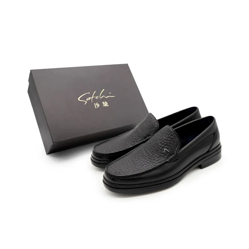 Satchi Business Slip on, Dress Shoes Men's Black-1