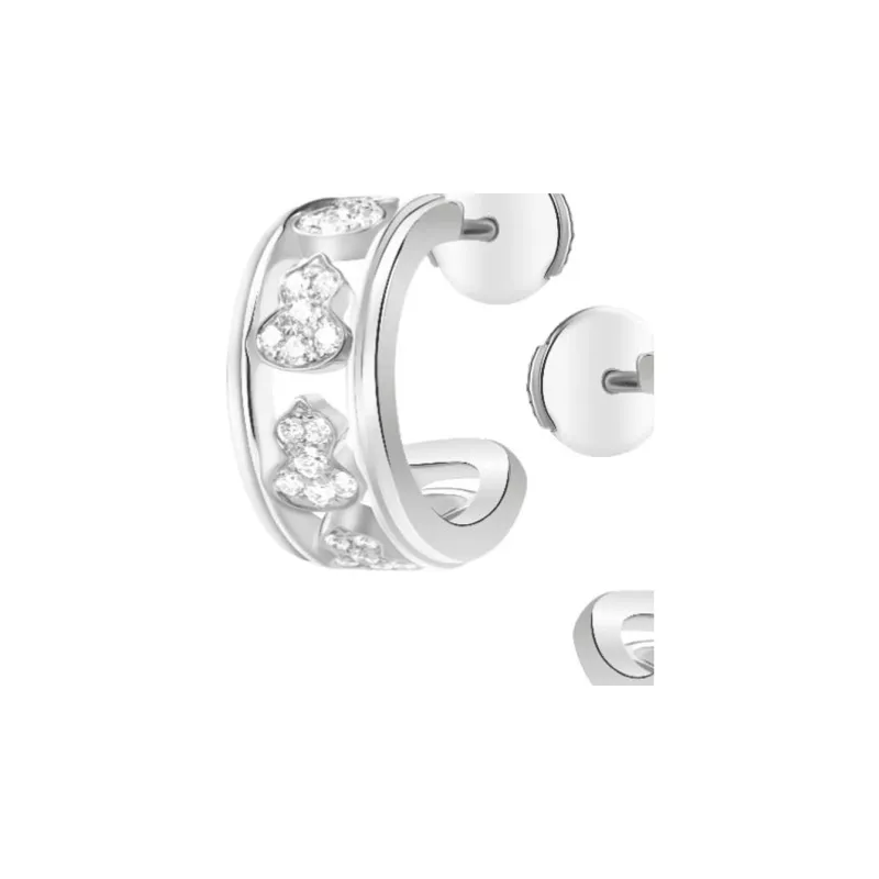 Qeelin 18K White Gold Earrings Women's Silver-1