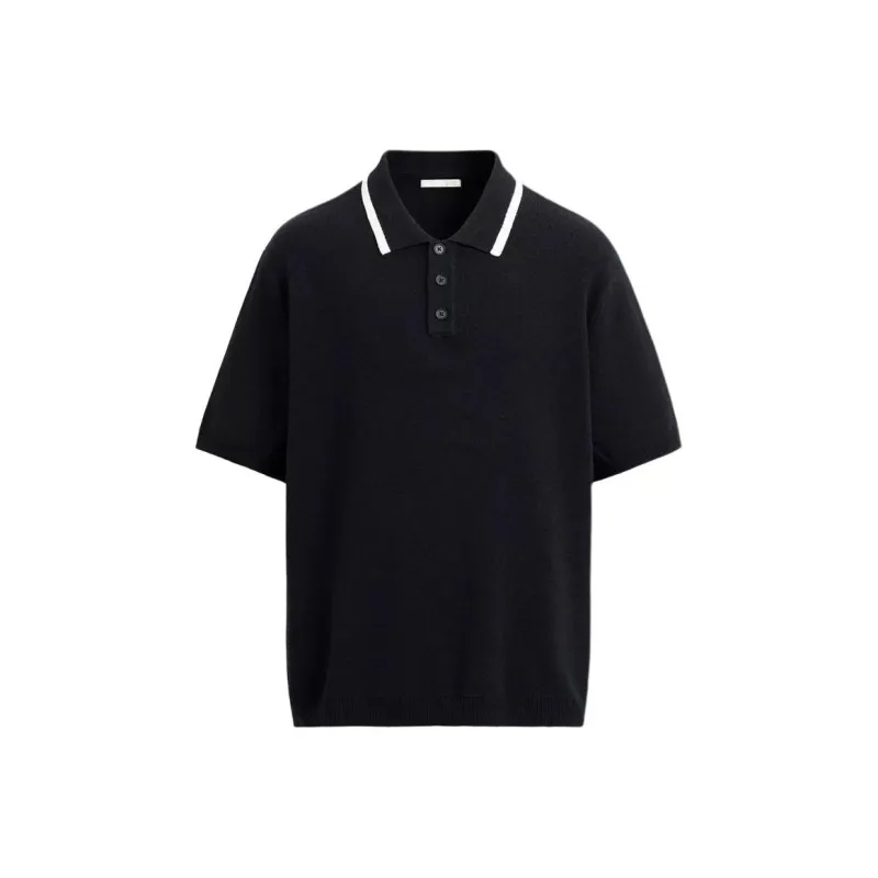 ZARA Polo Shirts Men Sea Blue-0