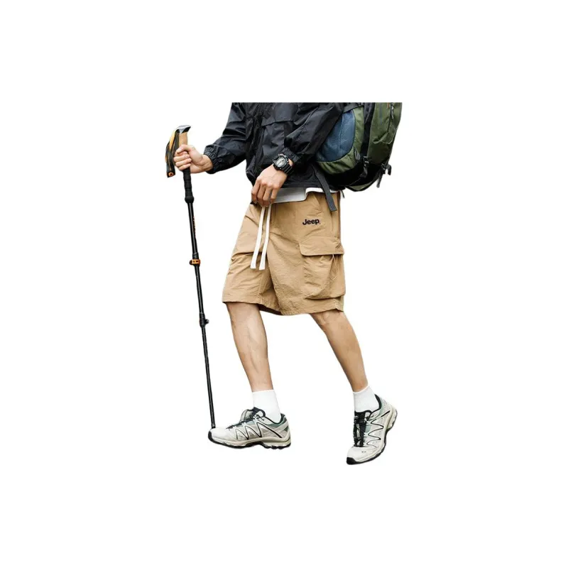 Jeep Casual Shorts Unisex Gray Green-8