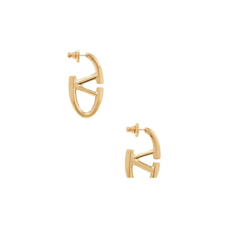 Valentino Brass Earrings Women's Gold-2