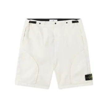 STONE ISLAND Cargo Shorts Men's Ivory