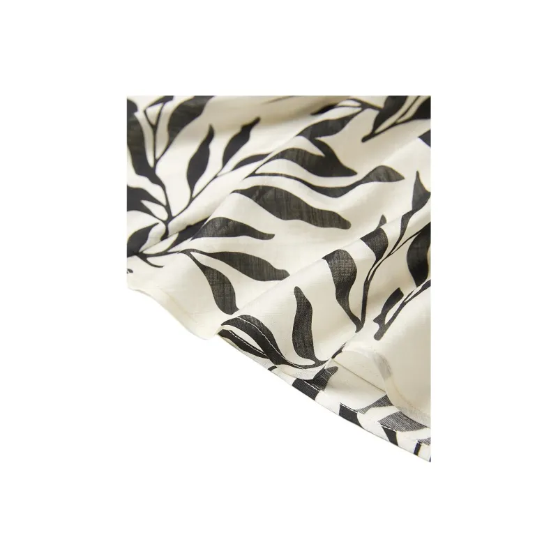 DIALOGUE Shirts Women's Beige With Black Floral-2