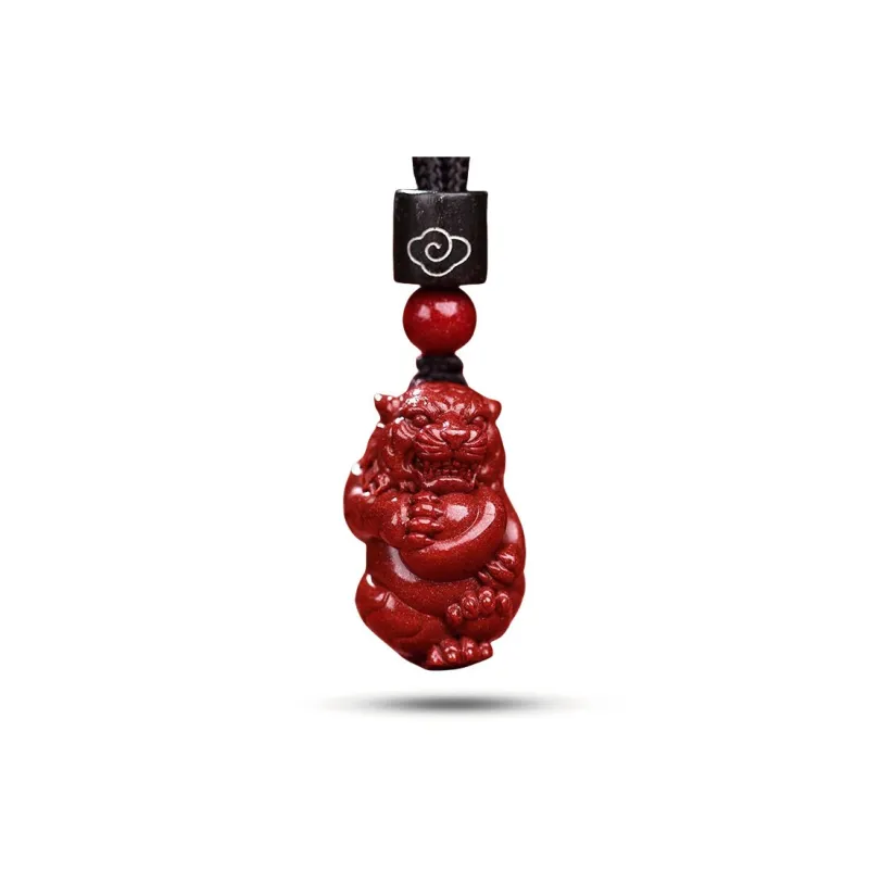 Dora Skewers Cinnabar Jade Pendants Unisex-4