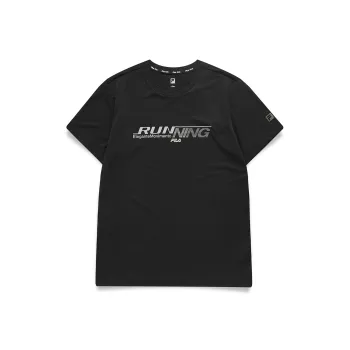 FILA Running T Shirt Men's Pitch Black