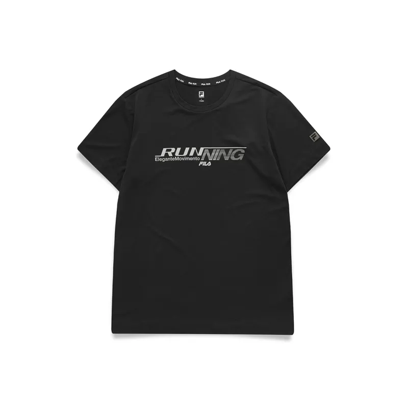 FILA Running T Shirt Men's Pitch Black-0