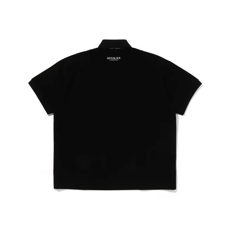 BAPE BLACK Paisley Placket Polo Shirt-3