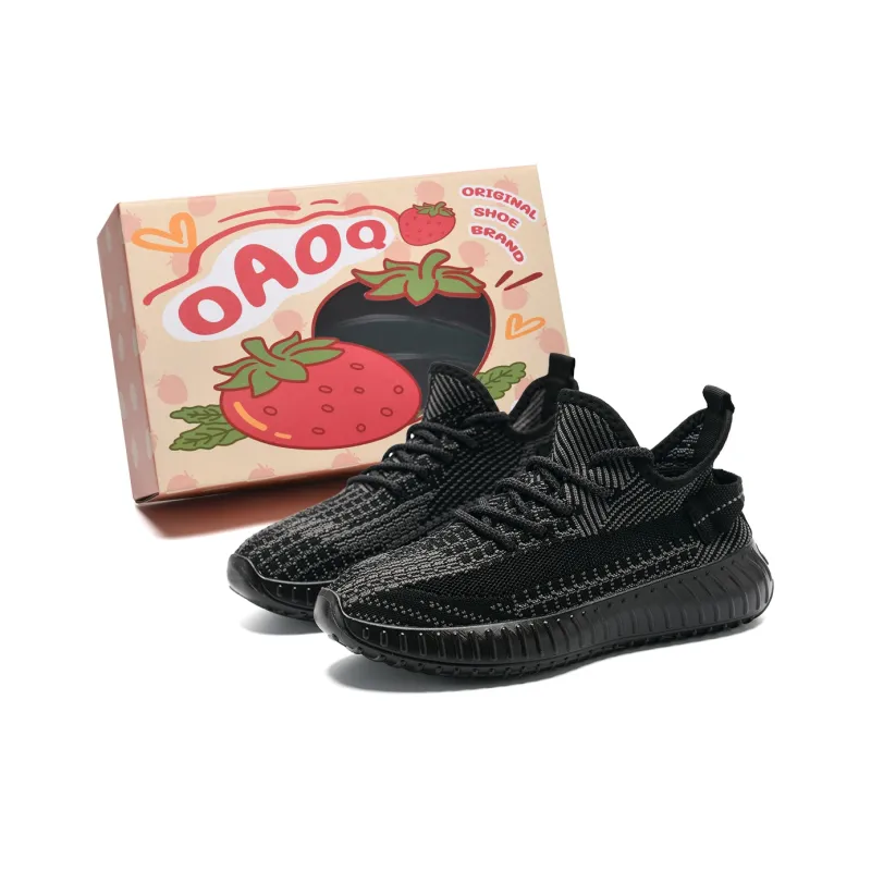 OAOQ Cushioning Height Increasing Abrasion Resistant Lightweight Slip Resistant Low Top Casual Shoes Unisex-50