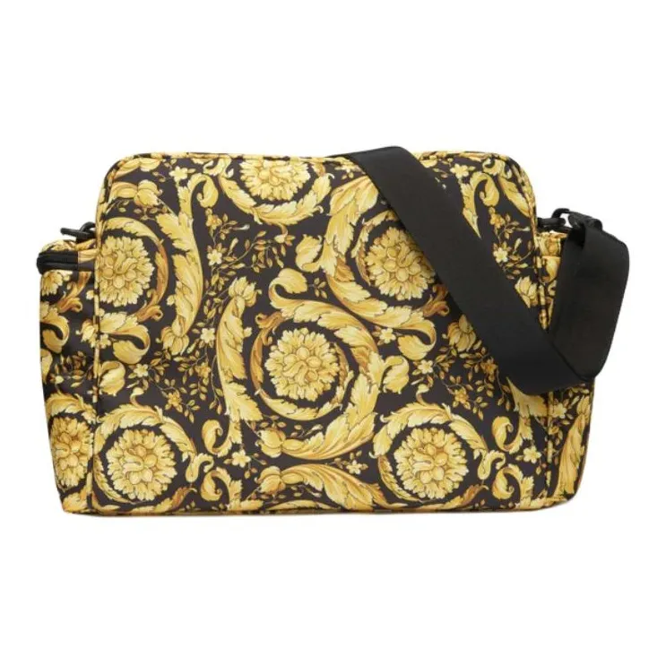 VERSACE Pattern Design Shoulder Bag Unisex Yellow & Black-1