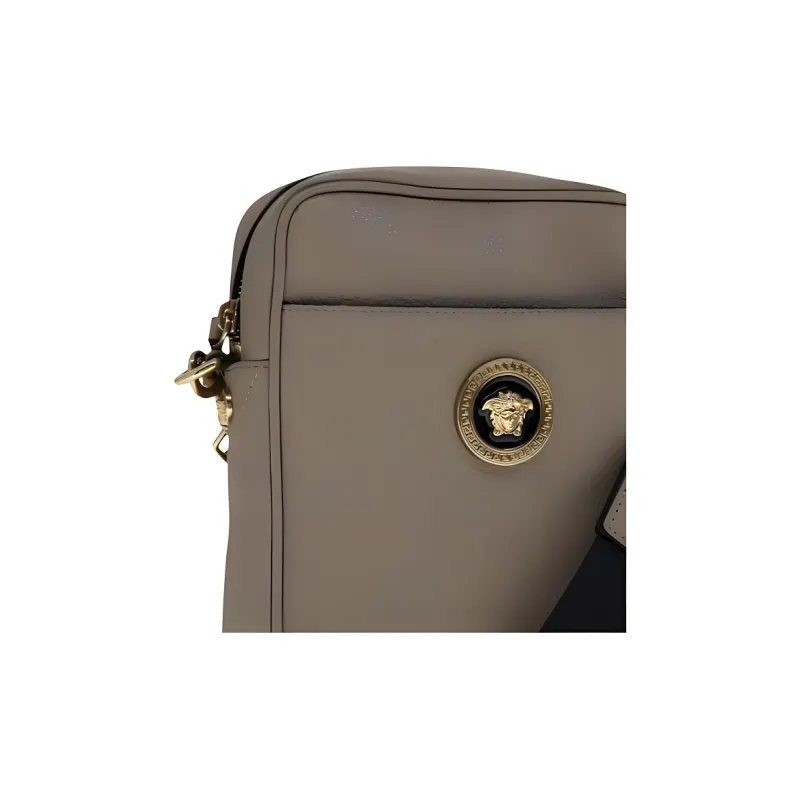 FANSIZHE Leather Shoulder Bag Men's Olive Green-3