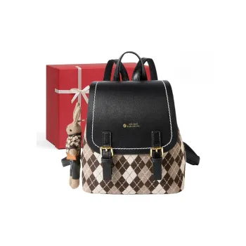 CNNCOO Fabric Backpack Women's Midnight Black