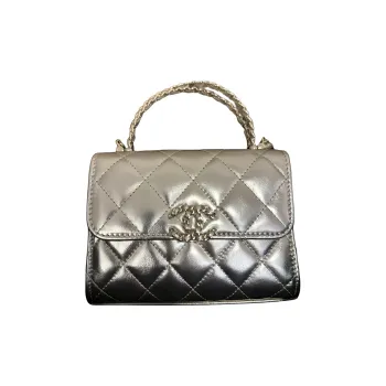 CHANEL Kelly Handbag Mini Women's Light Gold